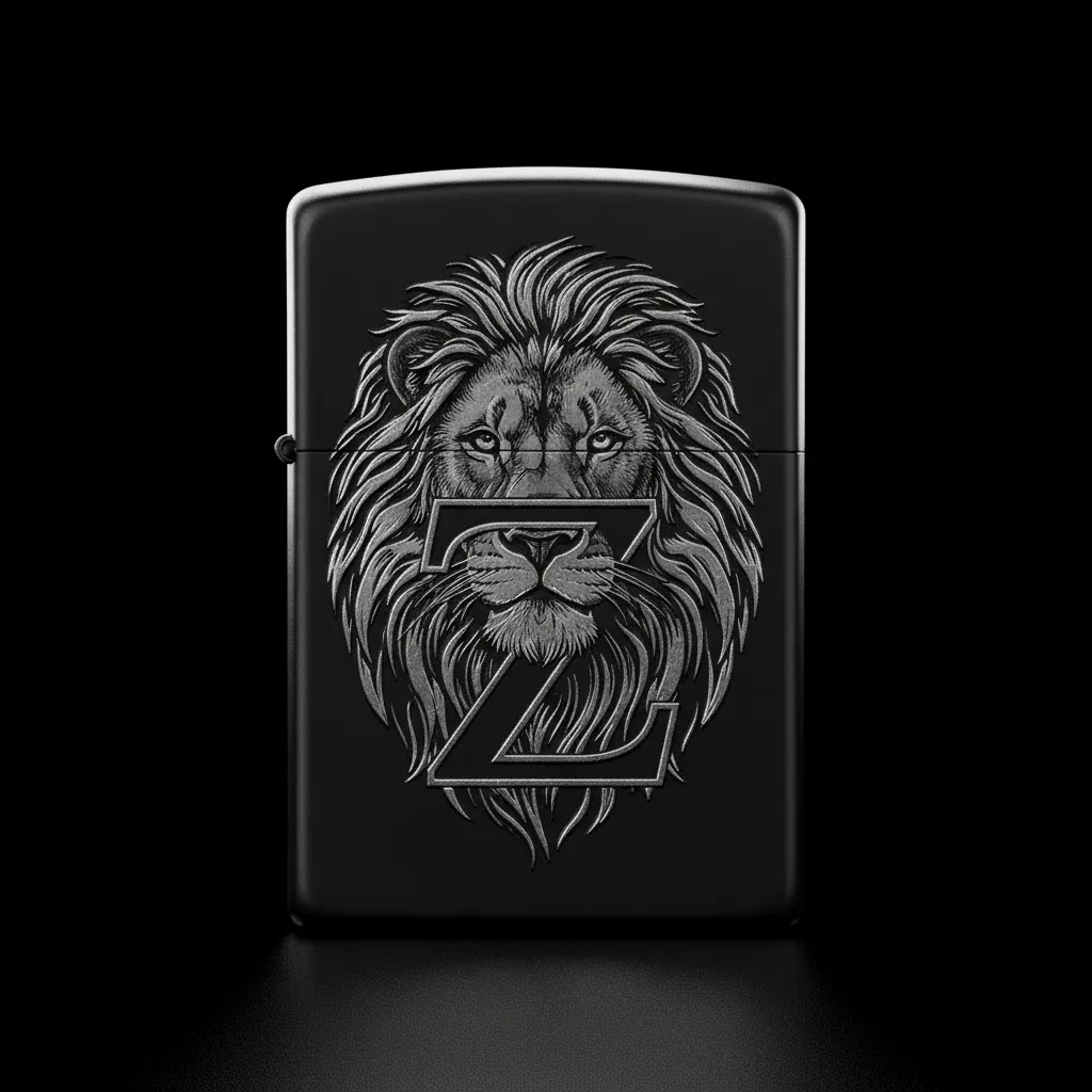 Zippo Aslan Figürlü Z Harfli Tasarım - V1
