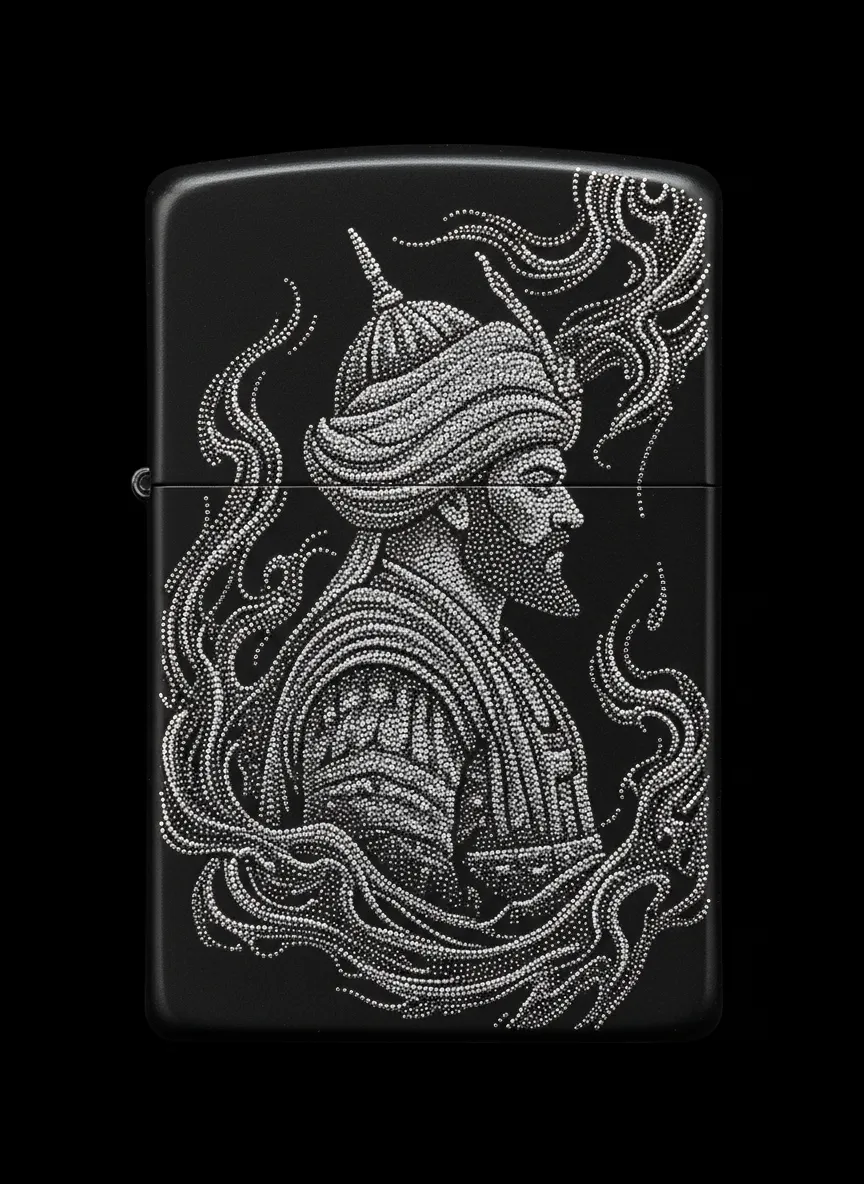 Zippo Osmanlı Figürlü Tasarım - V2