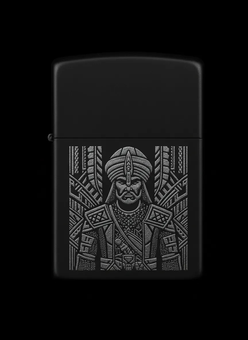Zippo Osmanlı Figürlü Tasarım - V5