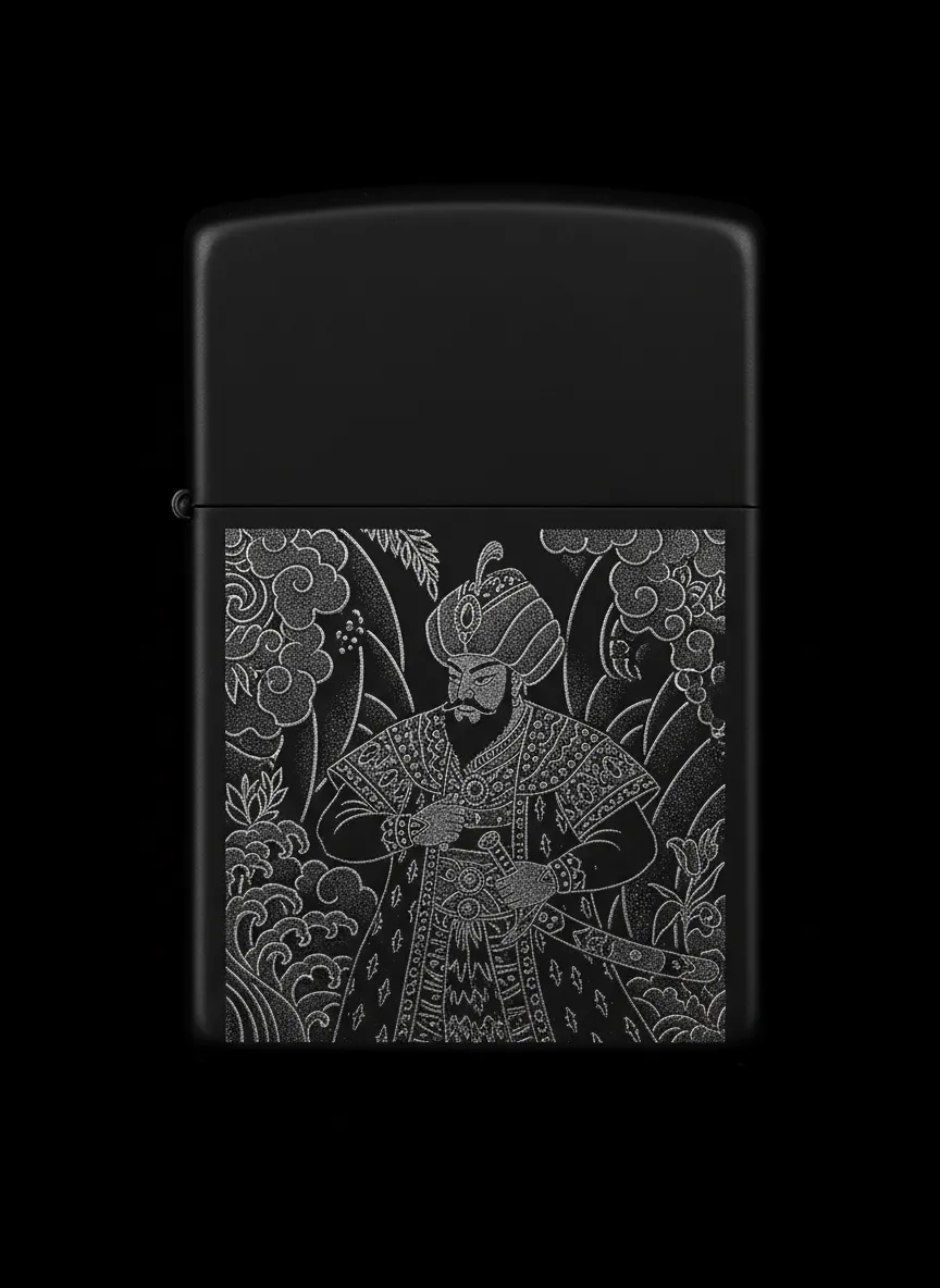 Zippo Osmanlı Figürlü Tasarım - V6