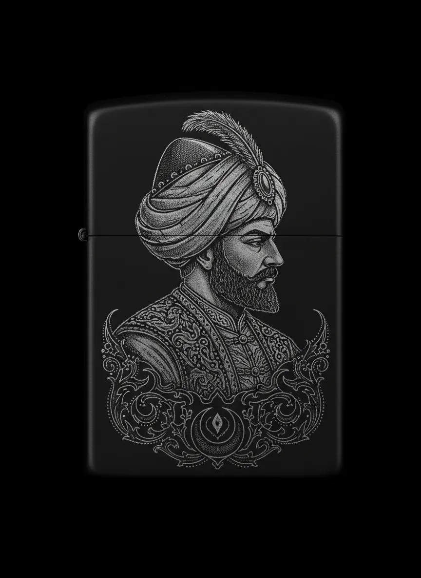 Zippo Osmanlı Figürlü Tasarım - V8