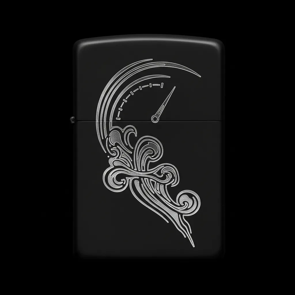 Zippo Hız Göstergesi Saati Tasarım - V8