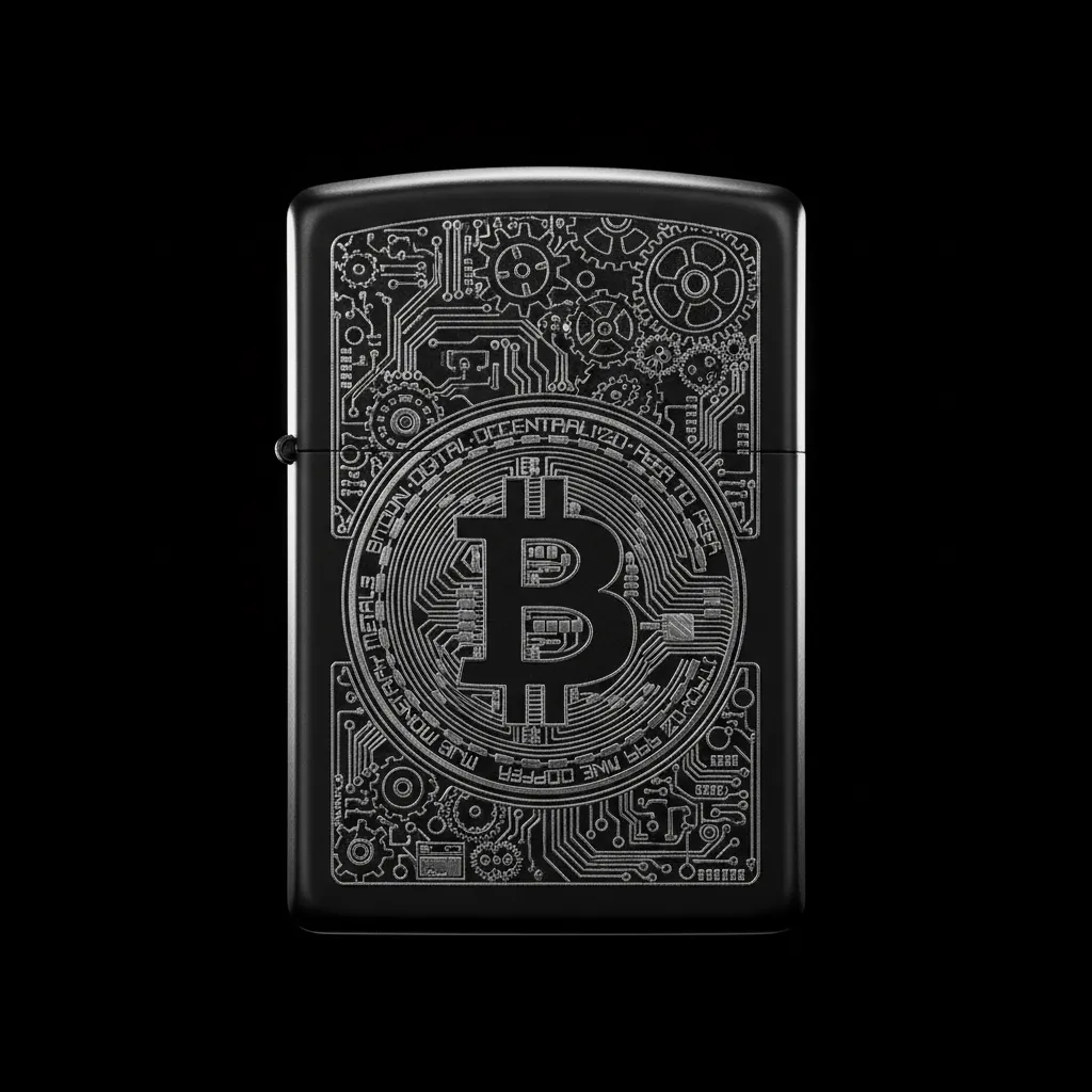 Zippo Bitcoin Tasarım - V18