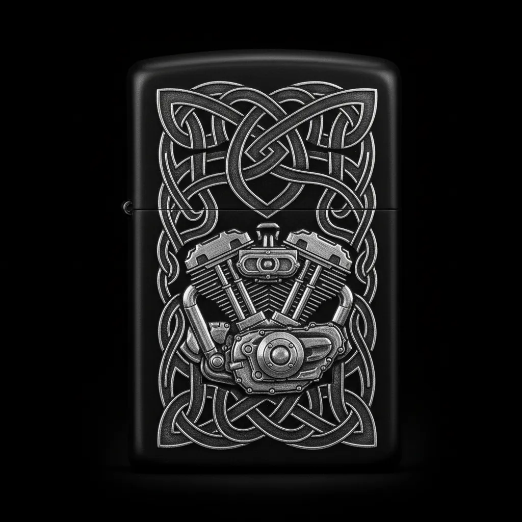 Zippo Cafe Racer Motor Tasarım - V10