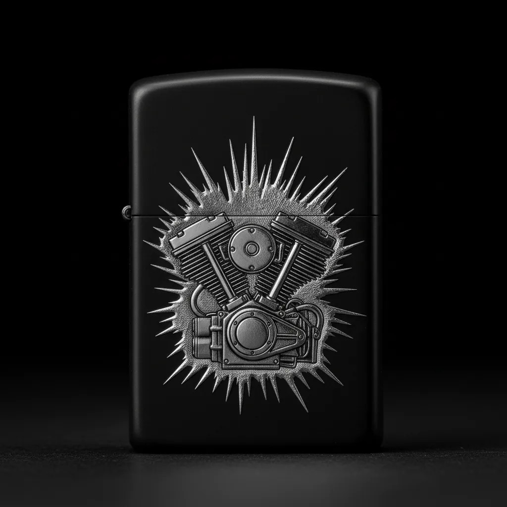Zippo Cafe Racer Motor Tasarım - V4