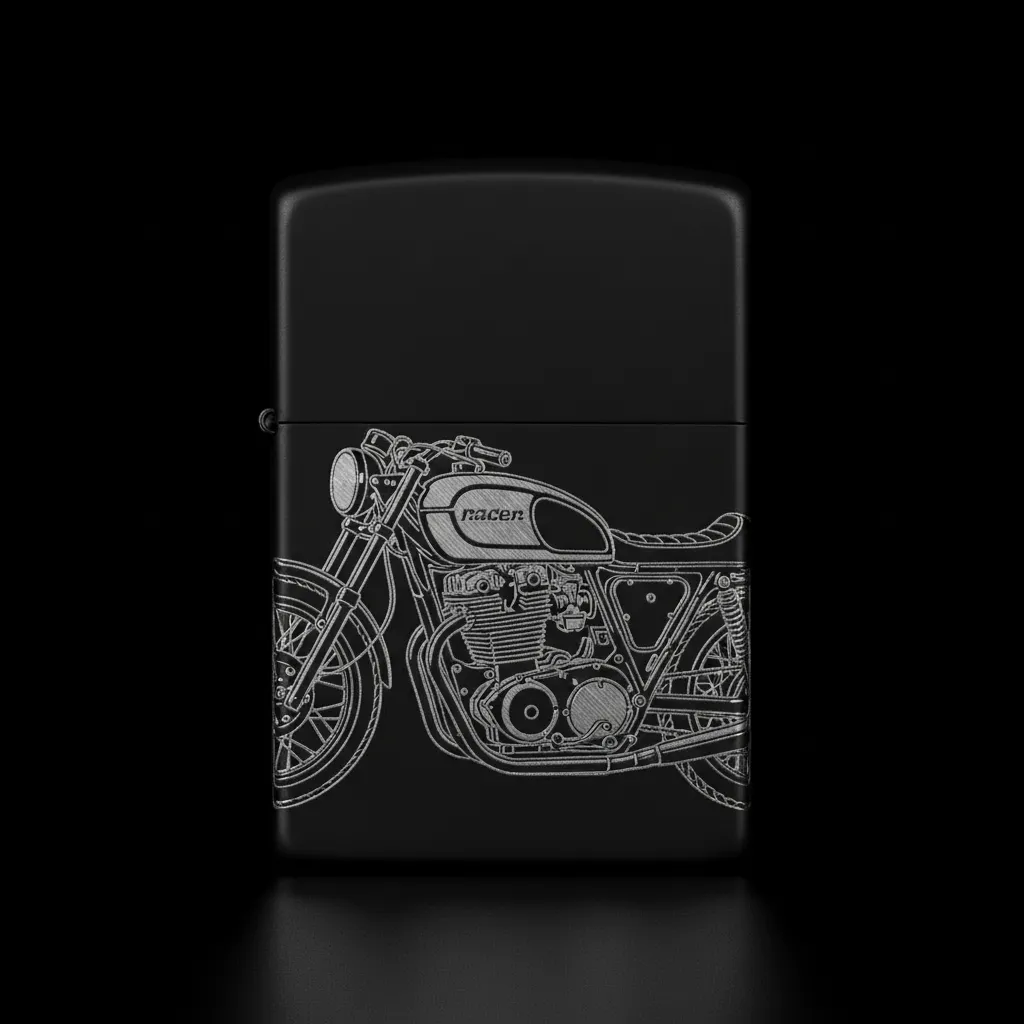 Zippo Cafe Racer Motor Tasarım - V3