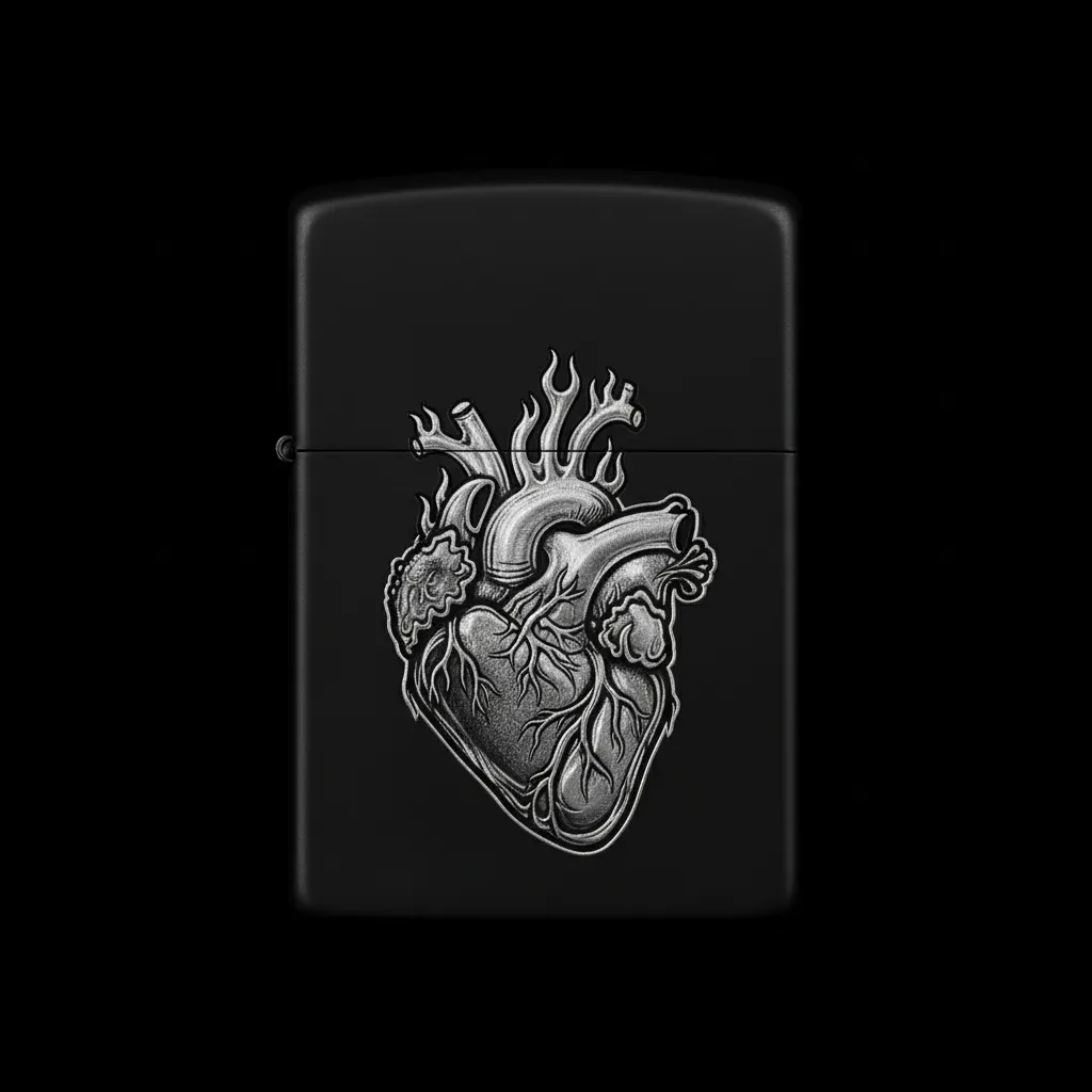 Zippo Kalp Figürlü Tasarım - V7