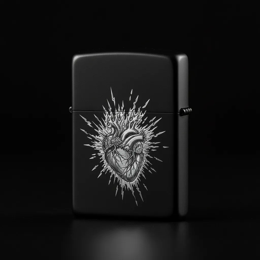 Zippo Kalp Figürlü Tasarım - V4