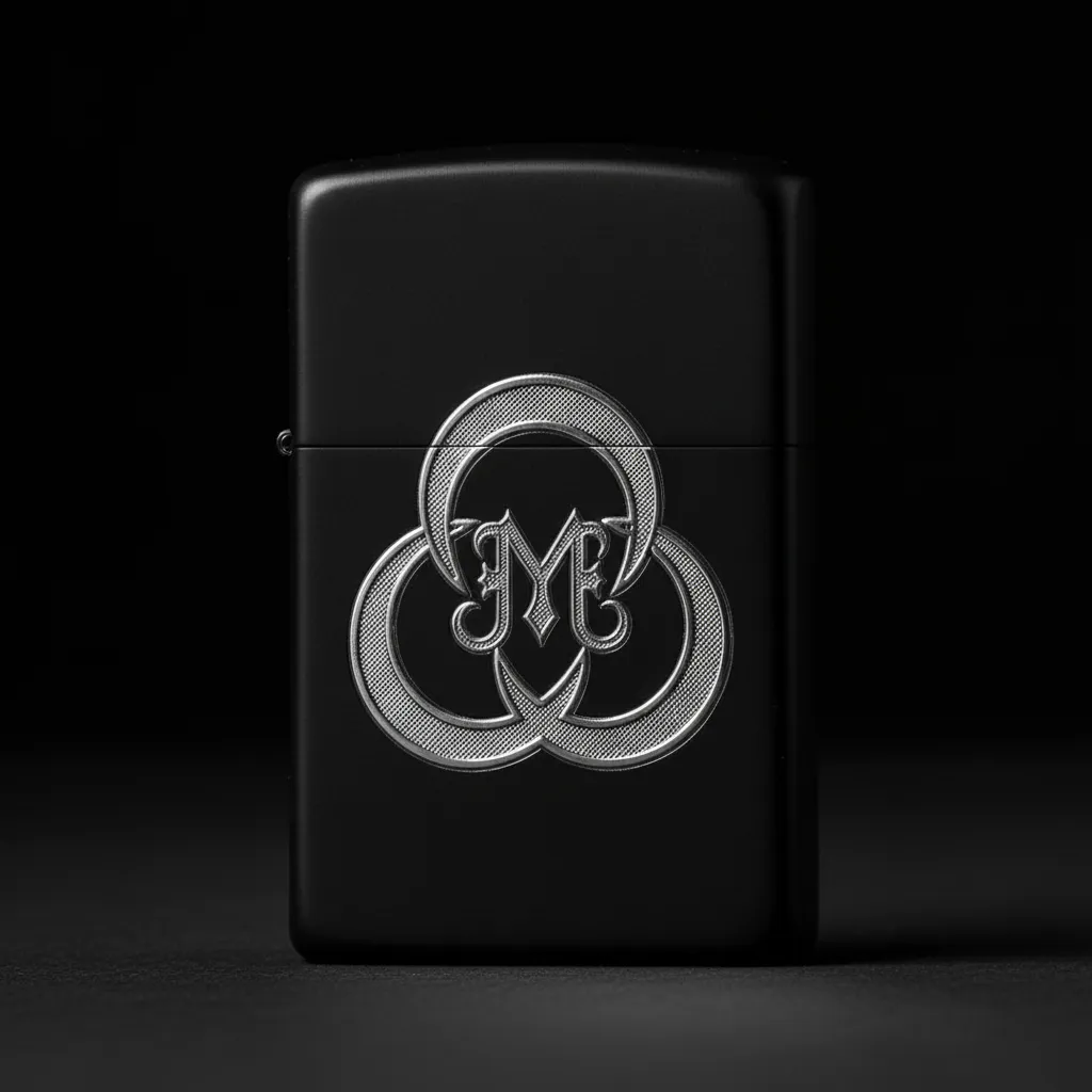 Zippo Üç Hilal Figürlü Tasarım - V10