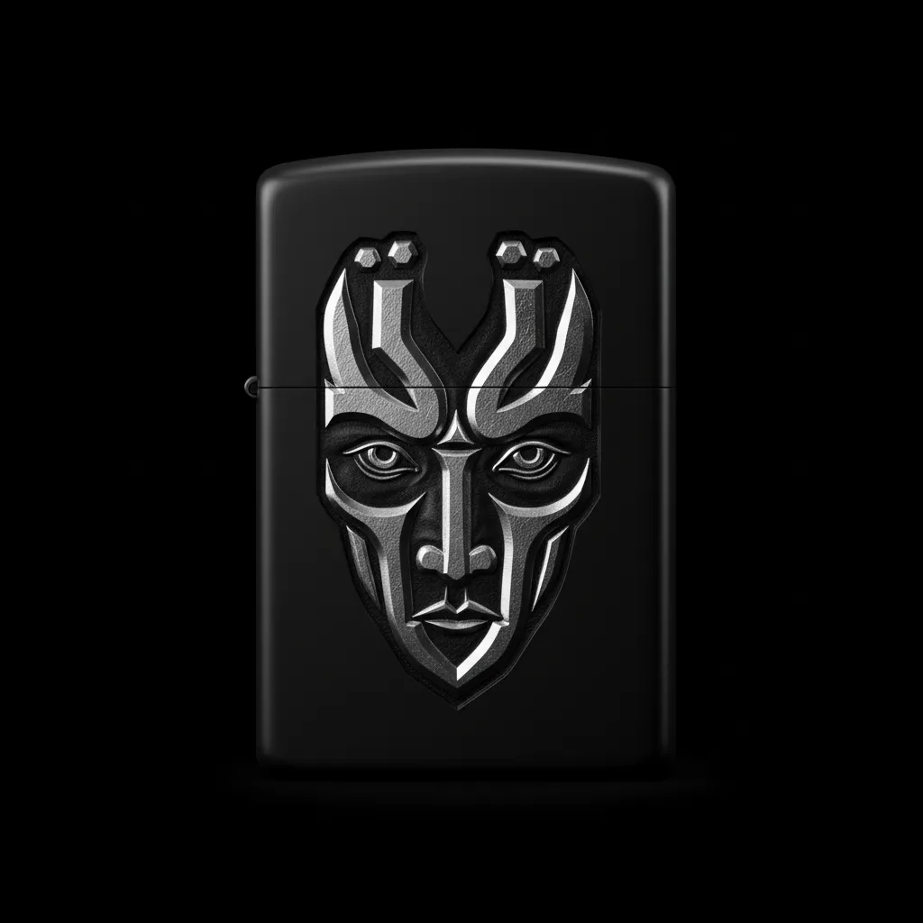 Zippo Üç Hilal Figürlü Tasarım - V8