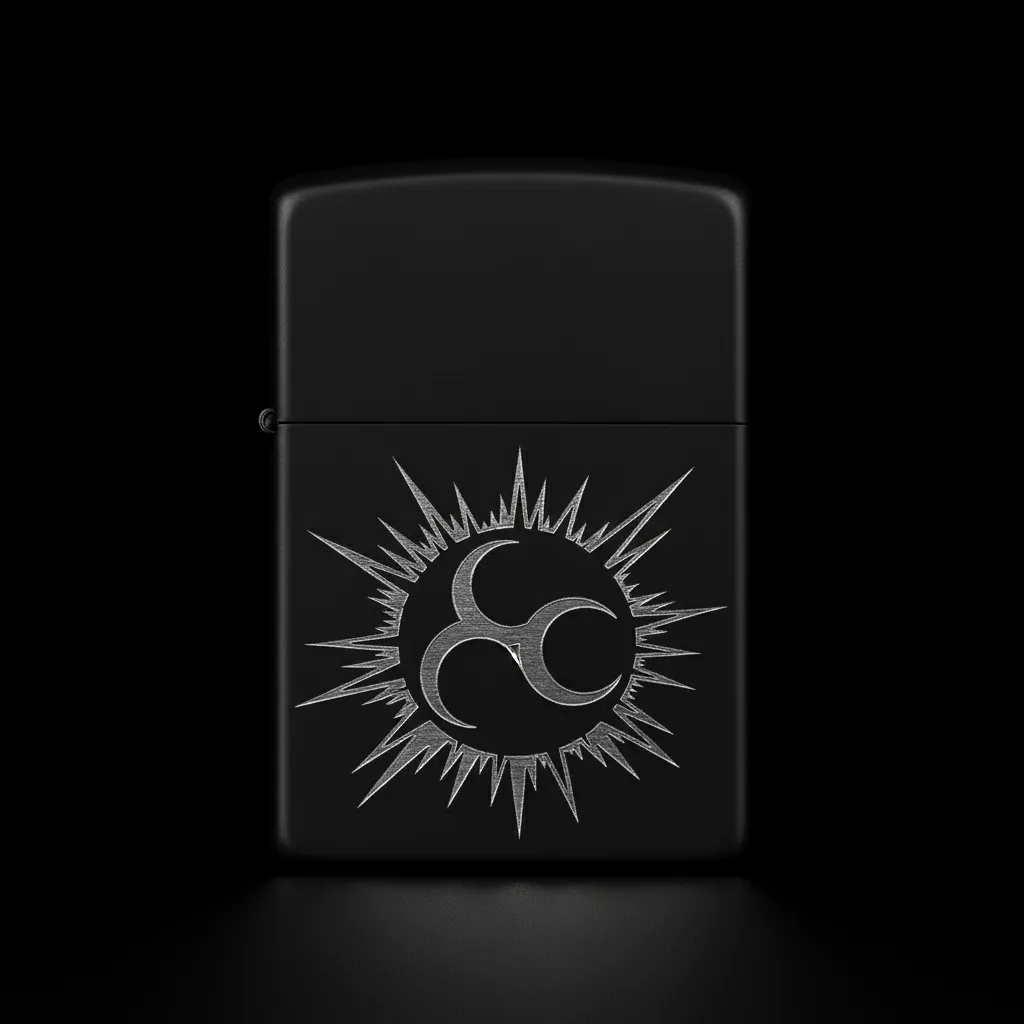 Zippo Üç Hilal Figürlü Tasarım - V5