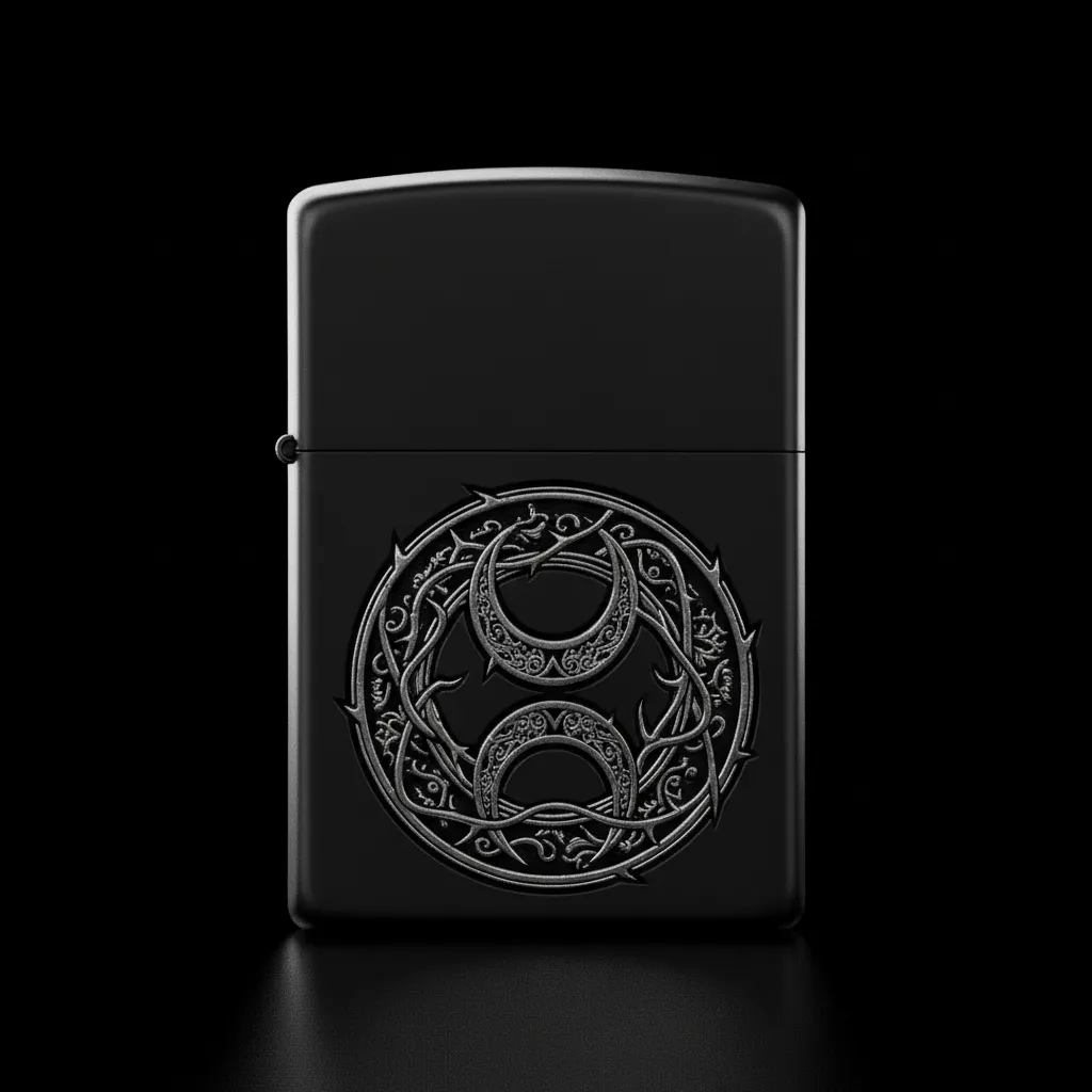 Zippo Üç Hilal Figürlü Tasarım - V1
