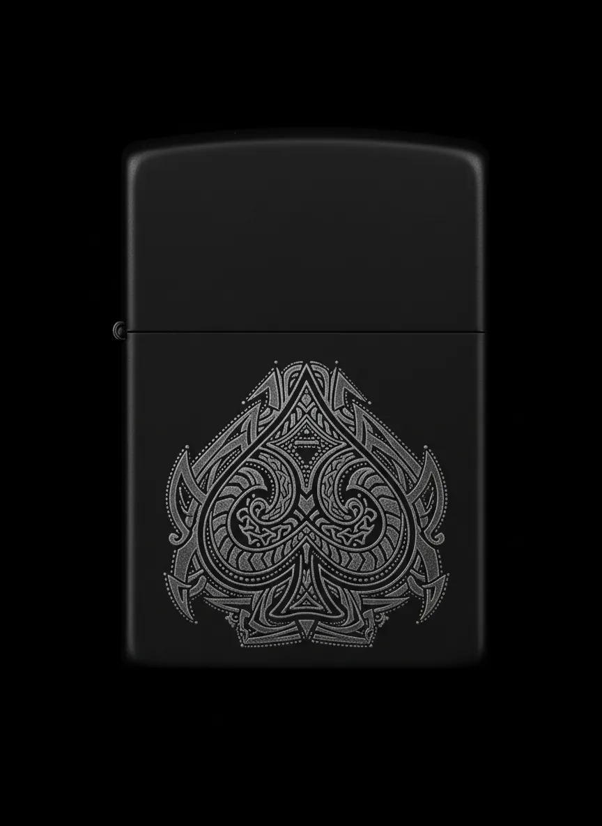 Zippo Maça As Figürlü Tasarım - V0