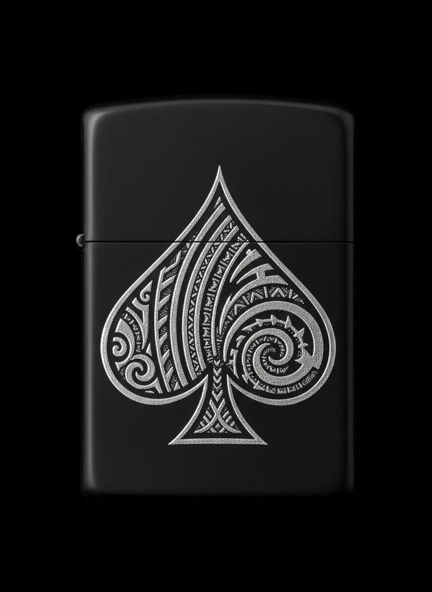 Zippo Maça As Figürlü Tasarım - V2