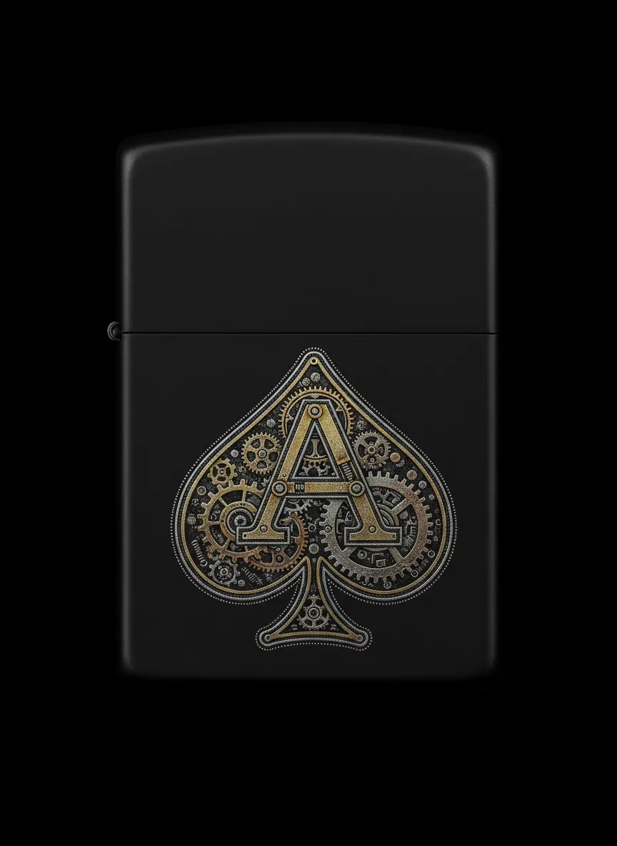 Zippo Maça As Figürlü Tasarım - V6