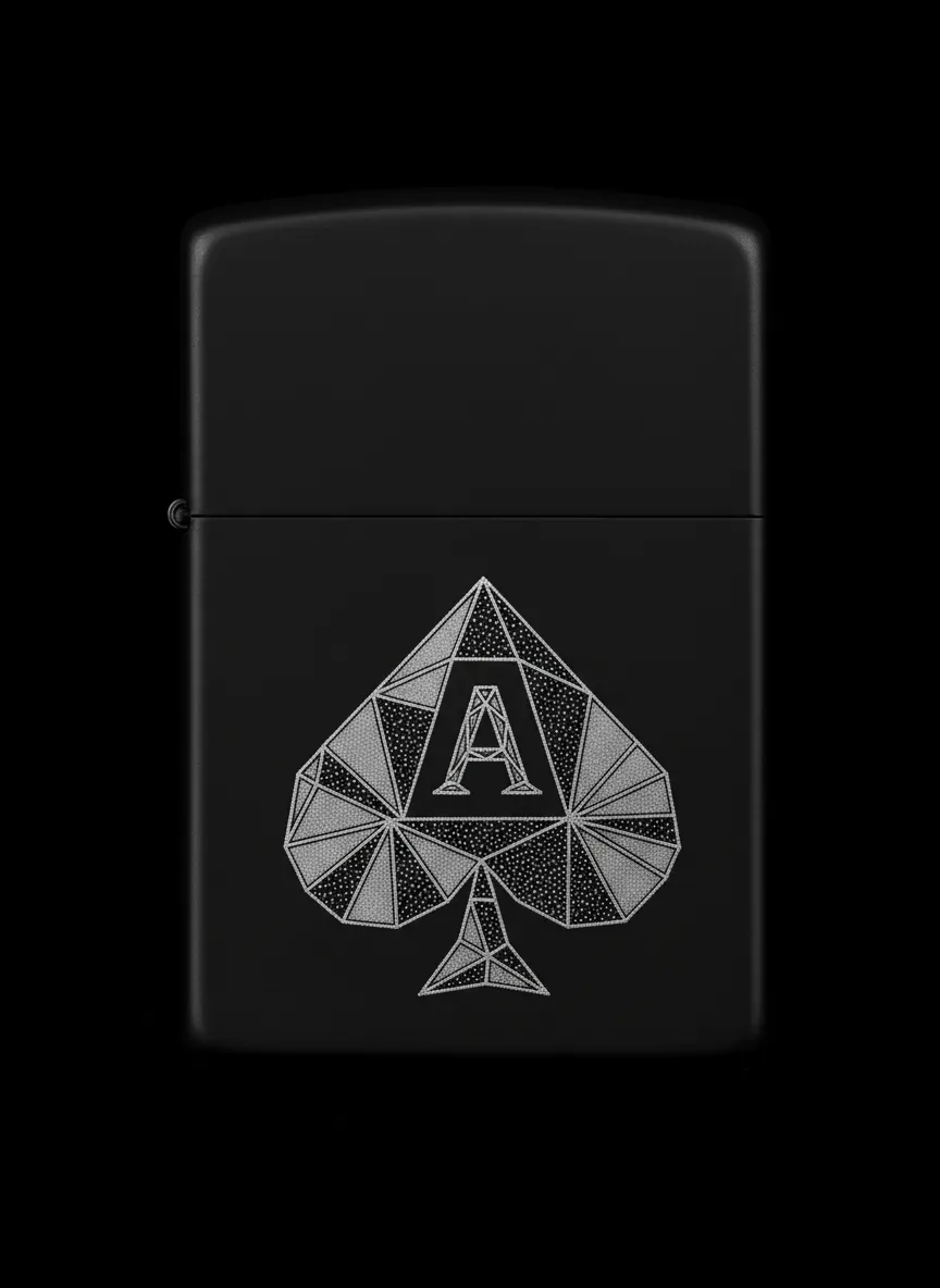 Zippo Maça As Figürlü Tasarım - V11