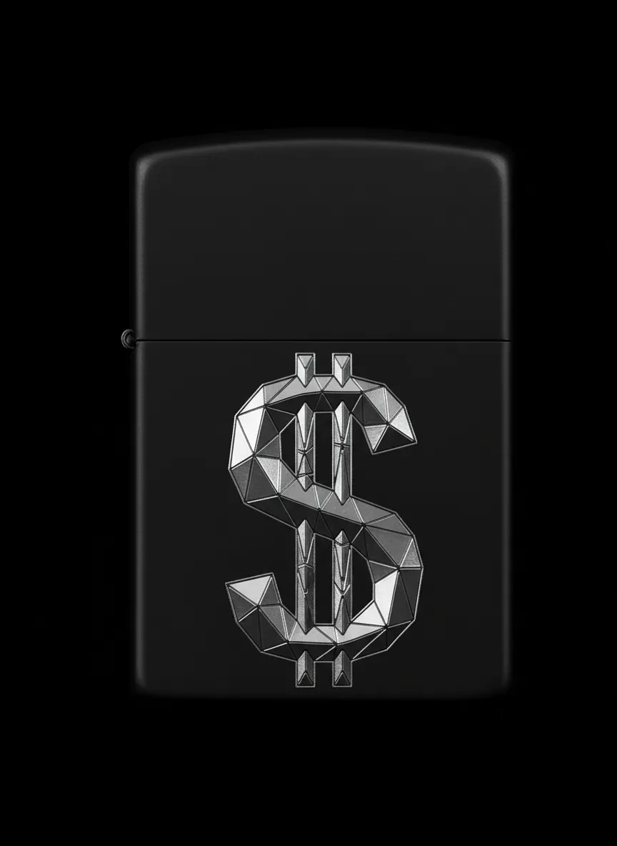 Zippo Dolar Figürlü Tasarım - V3