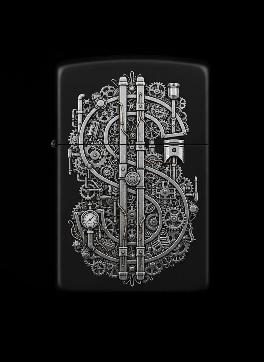 Zippo Dolar Figürlü Tasarım - V2