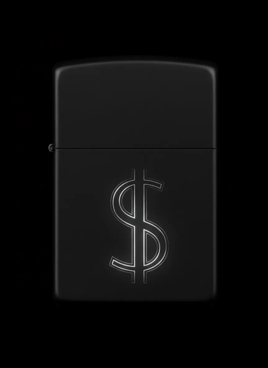 Zippo Dolar Figürlü Tasarım - V1