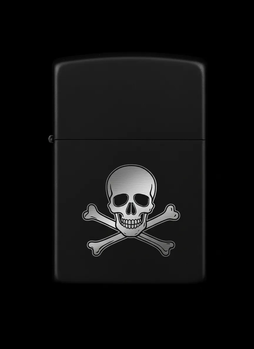 Zippo Korsan Bayrağı Figürlü Tasarım - V15