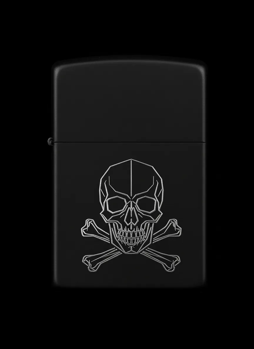 Zippo Korsan Bayrağı Figürlü Tasarım - V13