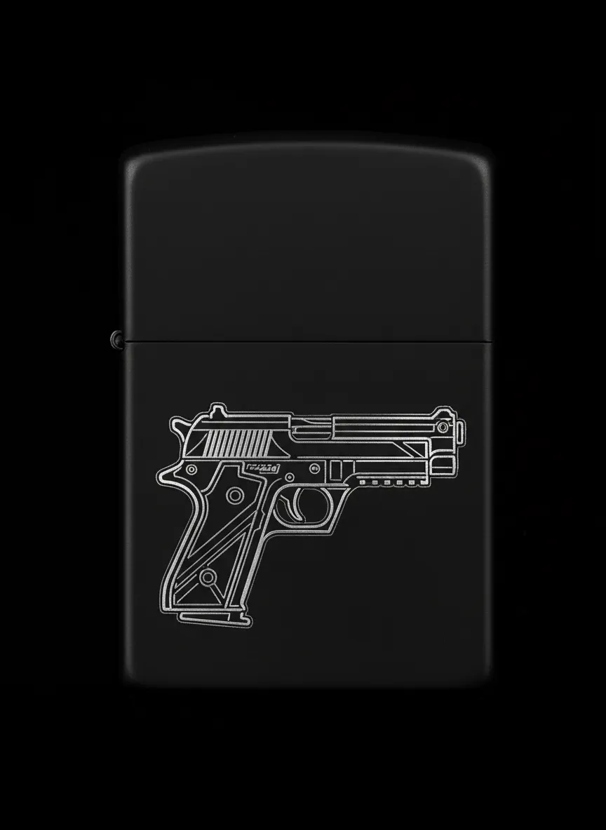 Zippo Tabanca Figürlü Tasarım - V2