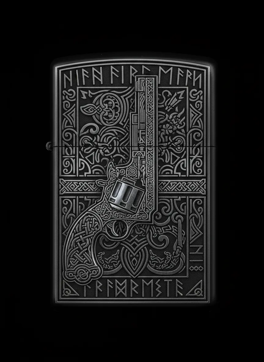 Zippo Tabanca Figürlü Tasarım - V1