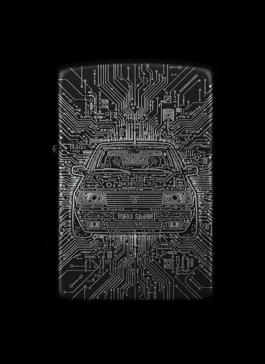 Zippo Tofaş Şahin Figürlü Tasarım - V13