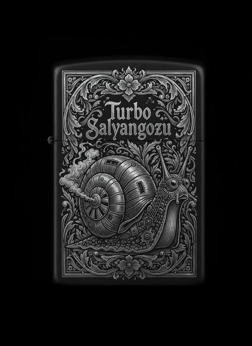 Zippo Salyangoz Figürlü Tasarım - V12