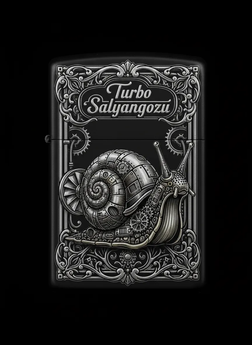 Zippo Salyangoz Figürlü Tasarım - V7