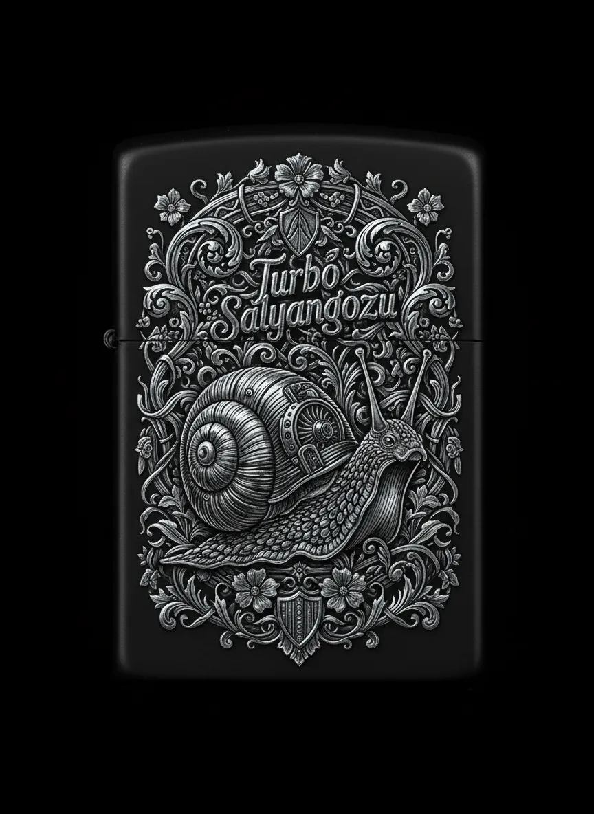 Zippo Salyangoz Figürlü Tasarım - V2