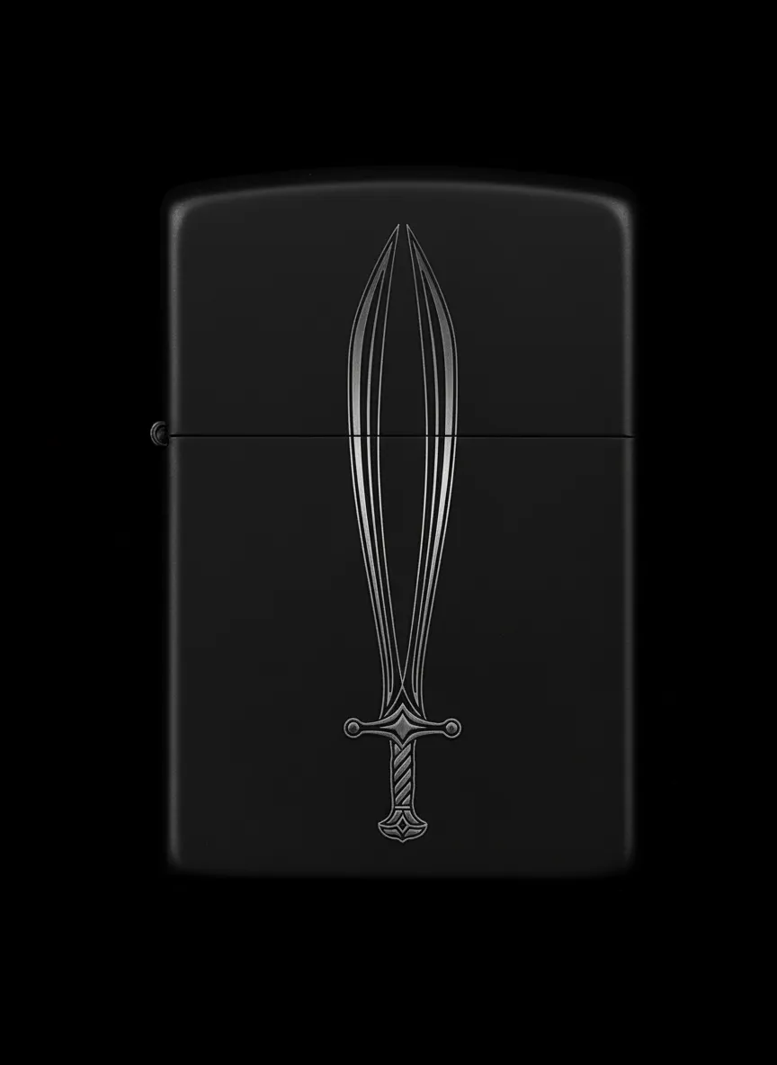 Zippo Zülfikar Kılıç Figürlü Tasarım - V11