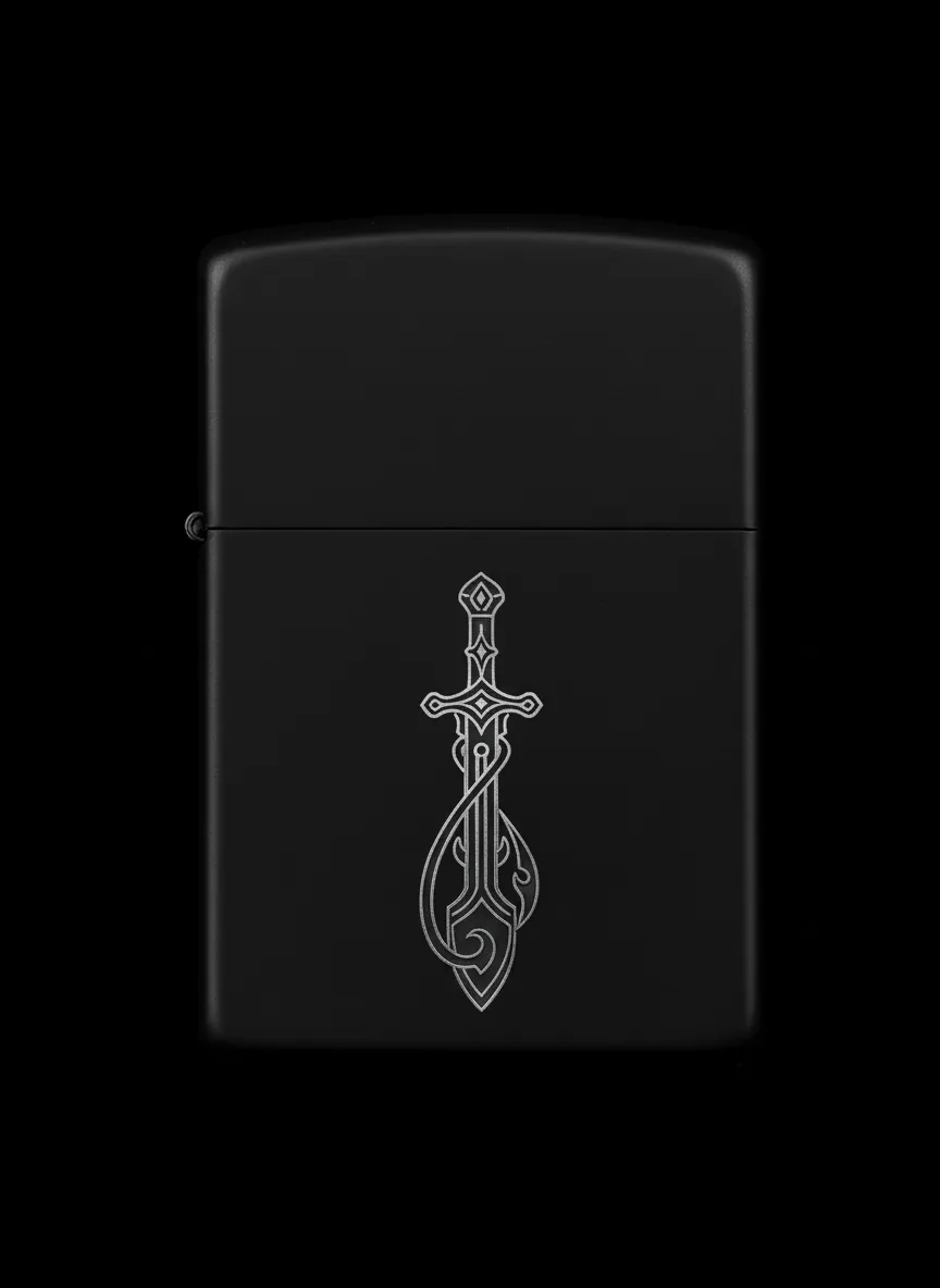 Zippo Zülfikar Kılıç Figürlü Tasarım - V10
