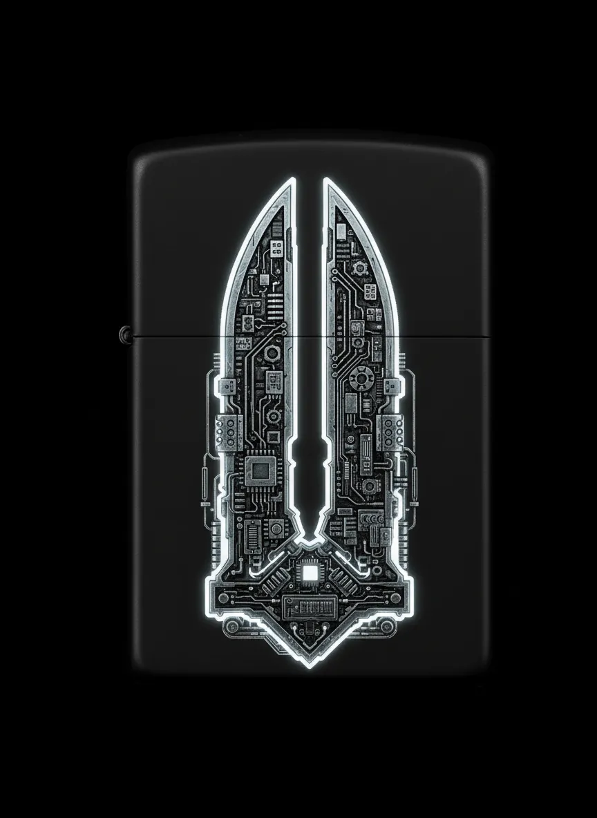 Zippo Zülfikar Kılıç Figürlü Tasarım - V9