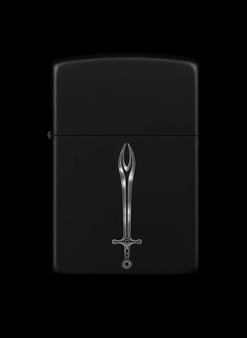 Zippo Zülfikar Kılıç Figürlü Tasarım - V7