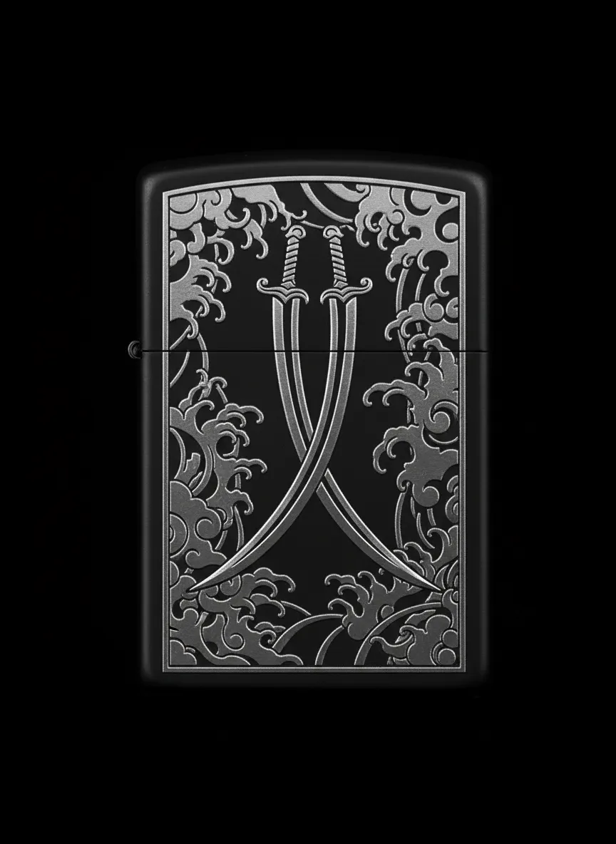 Zippo Zülfikar Kılıç Figürlü Tasarım - V4