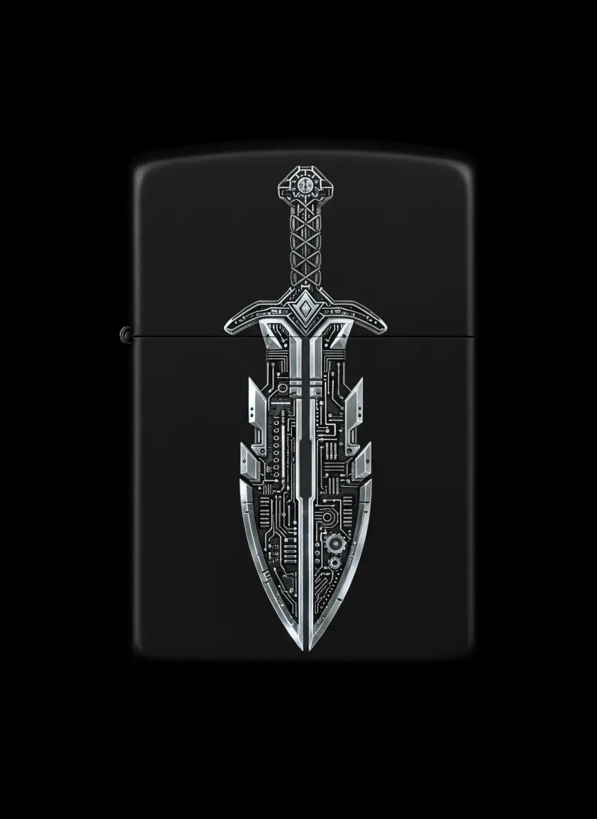 Zippo Zülfikar Kılıç Figürlü Tasarım - V2