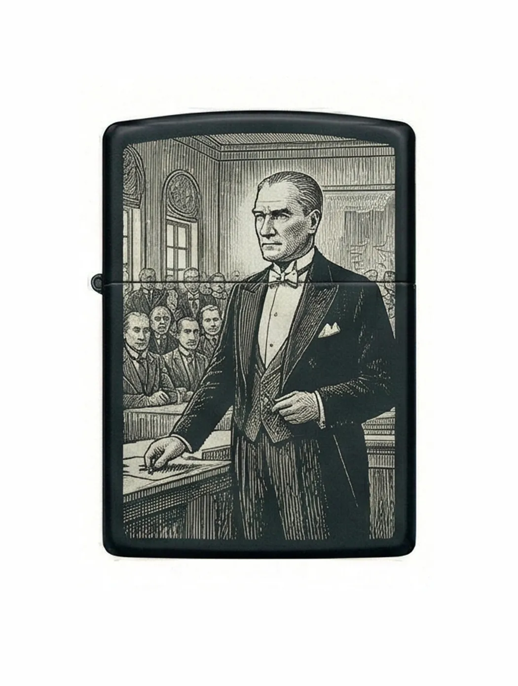 Zippo M.Kemal Atatürk Figürlü Tasarım - V28