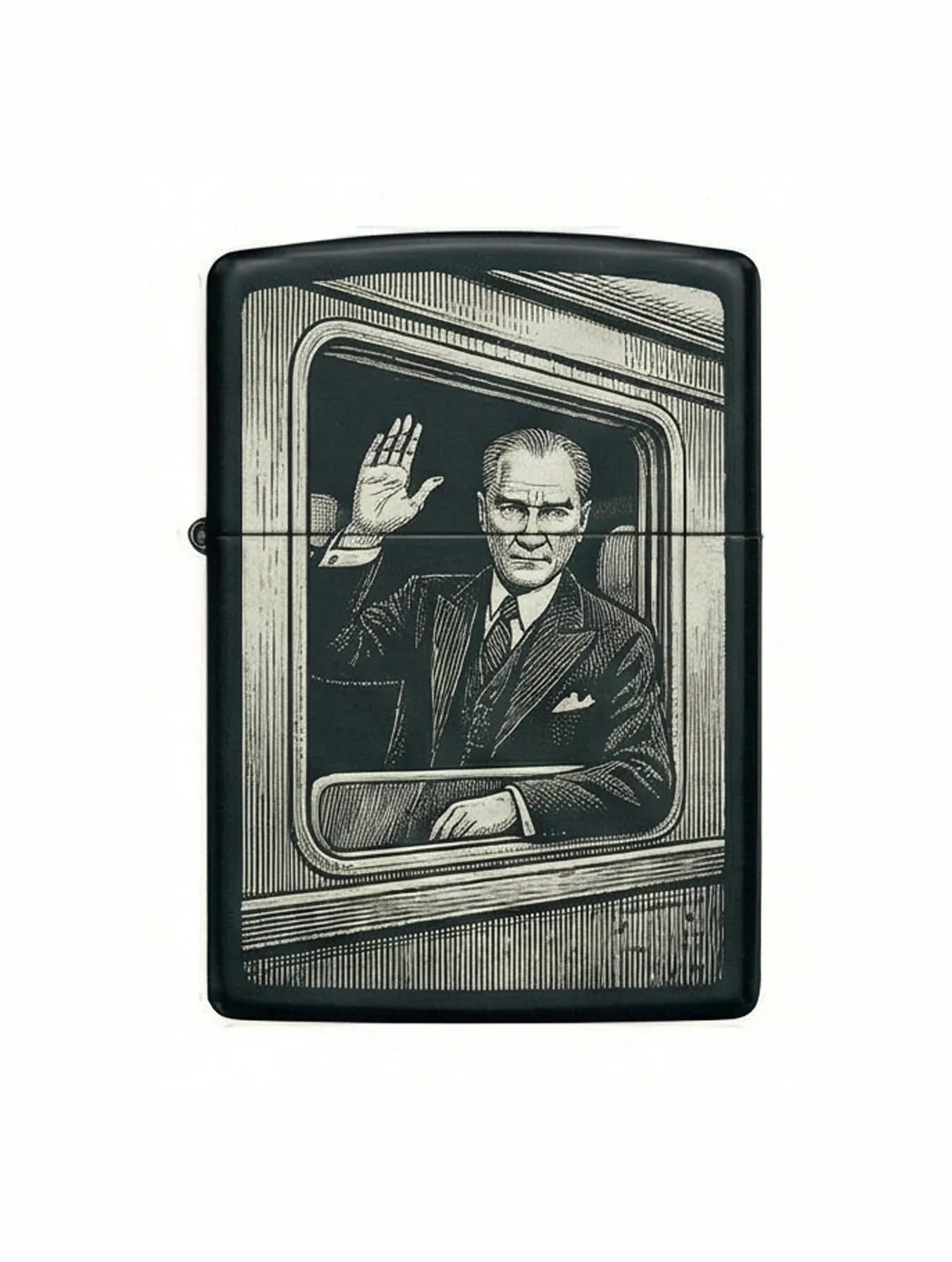 Zippo M.Kemal Atatürk Figürlü Tasarım - V26