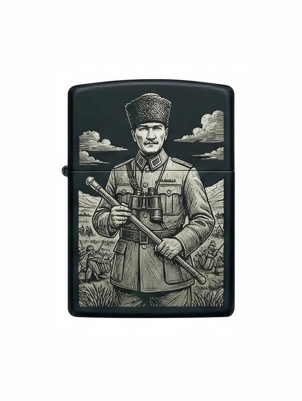 Zippo M.Kemal Atatürk Figürlü Tasarım - V21