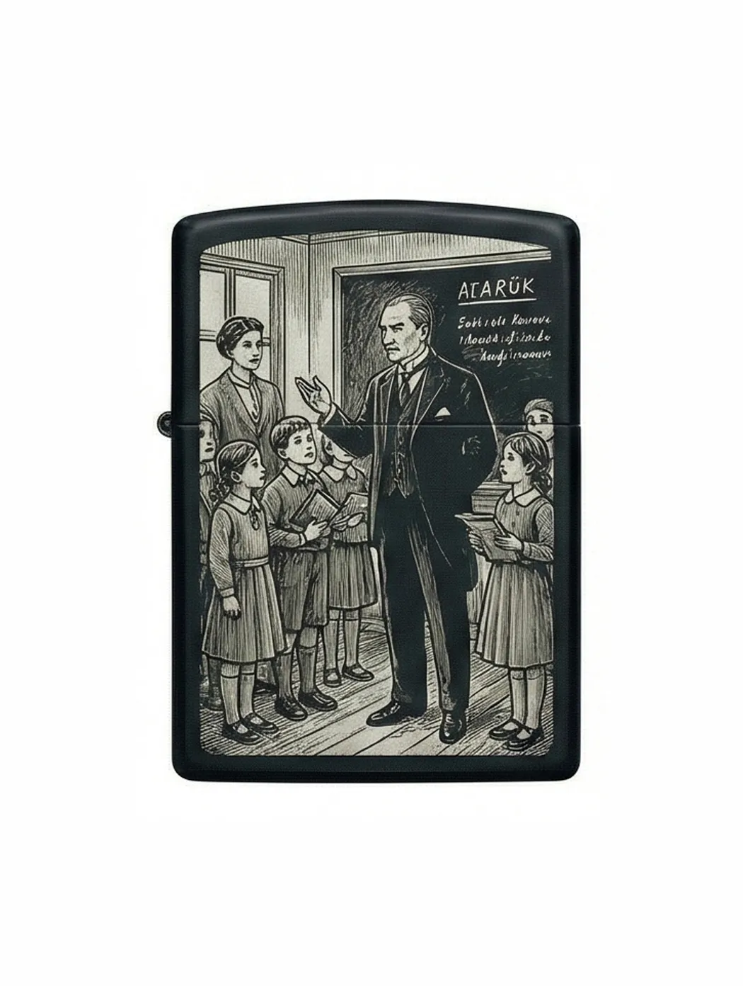Zippo M.Kemal Atatürk Figürlü Tasarım - V18