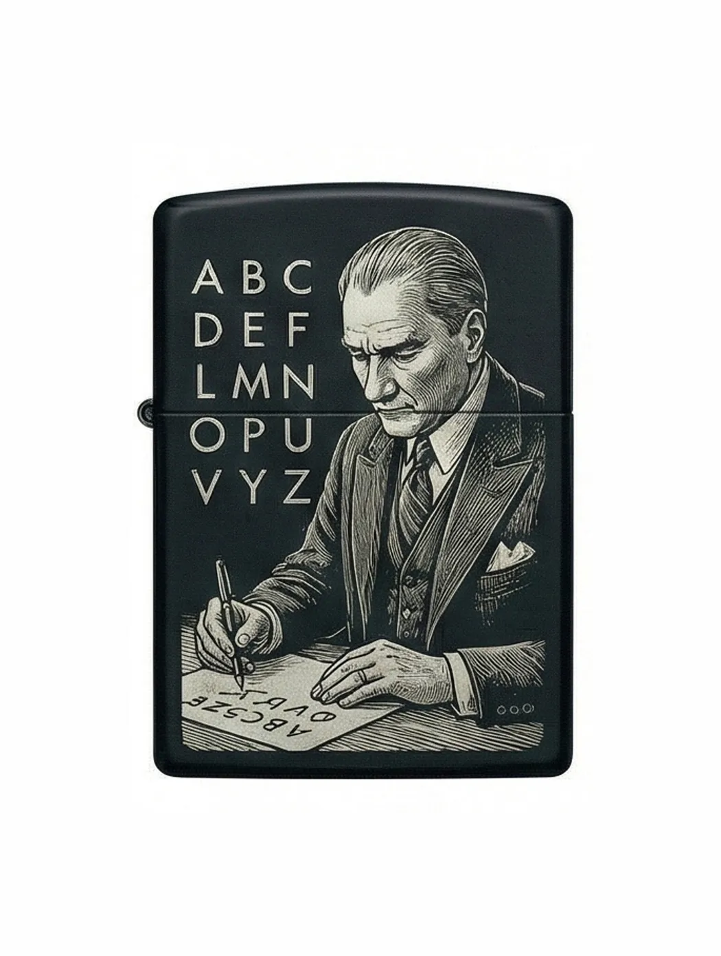 Zippo M.Kemal Atatürk Figürlü Tasarım - V14