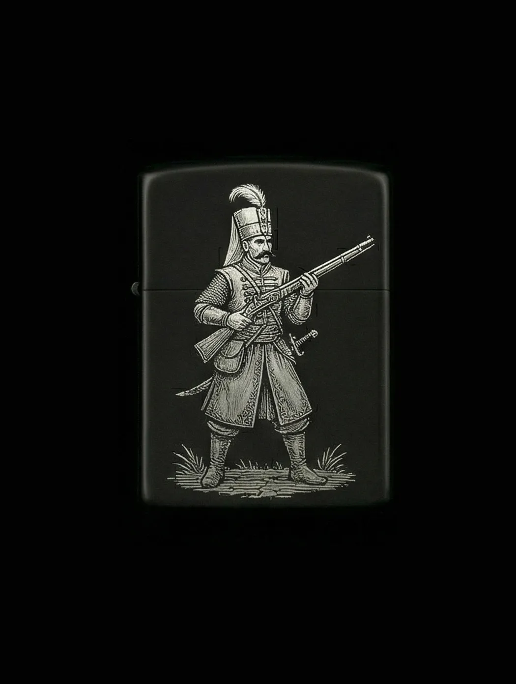 Zippo Osmanlı Figürlü Tasarım - V37