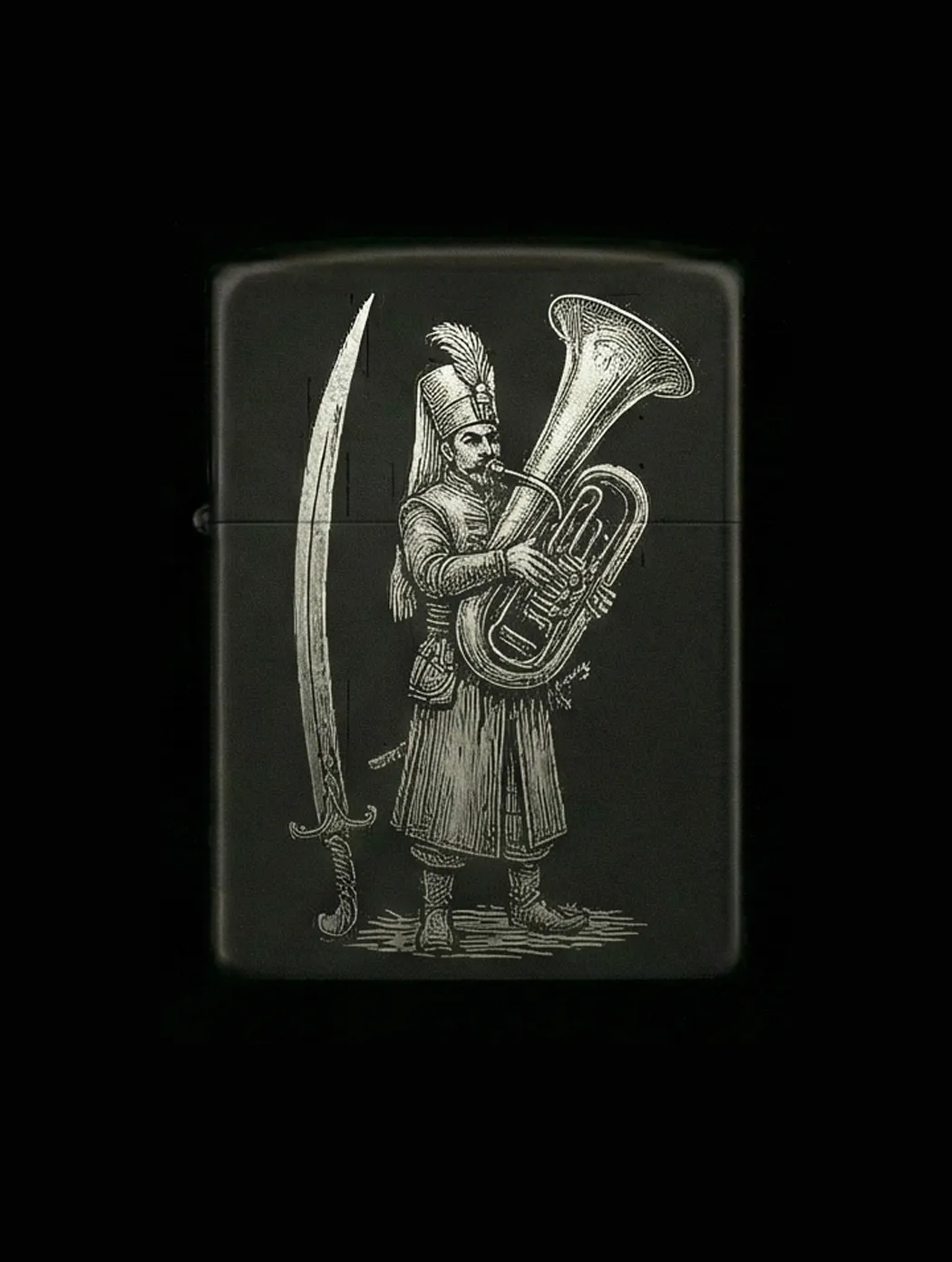 Zippo Osmanlı Figürlü Tasarım - V18