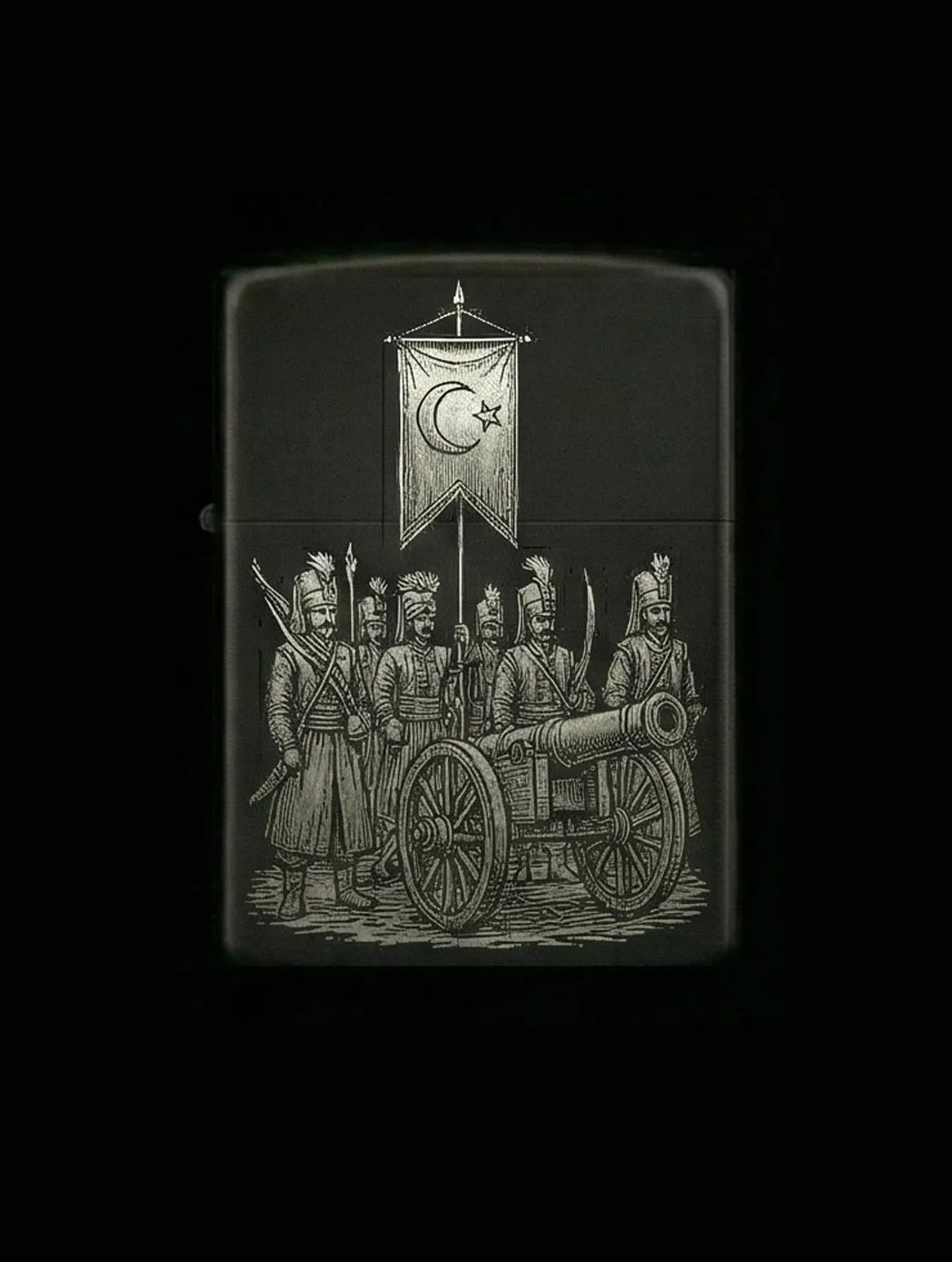 Zippo Osmanlı Figürlü Tasarım - V17