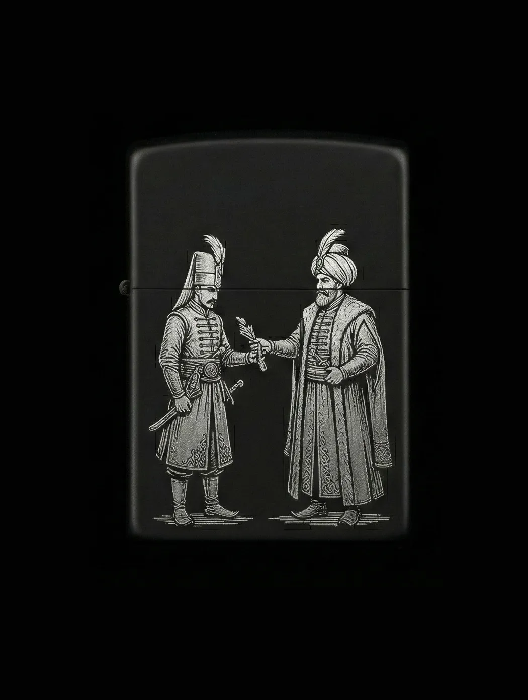 Zippo Osmanlı Figürlü Tasarım - V9