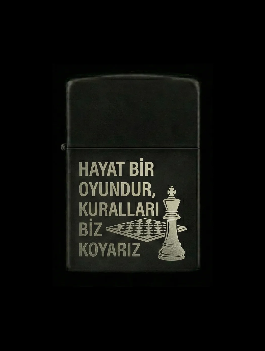 Özlü Sözler Tasarımlı Benzinli Çakmak V50