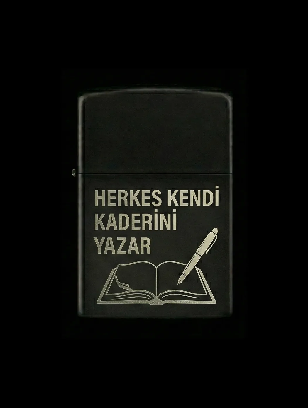 Özlü Sözler Tasarımlı Benzinli Çakmak V48