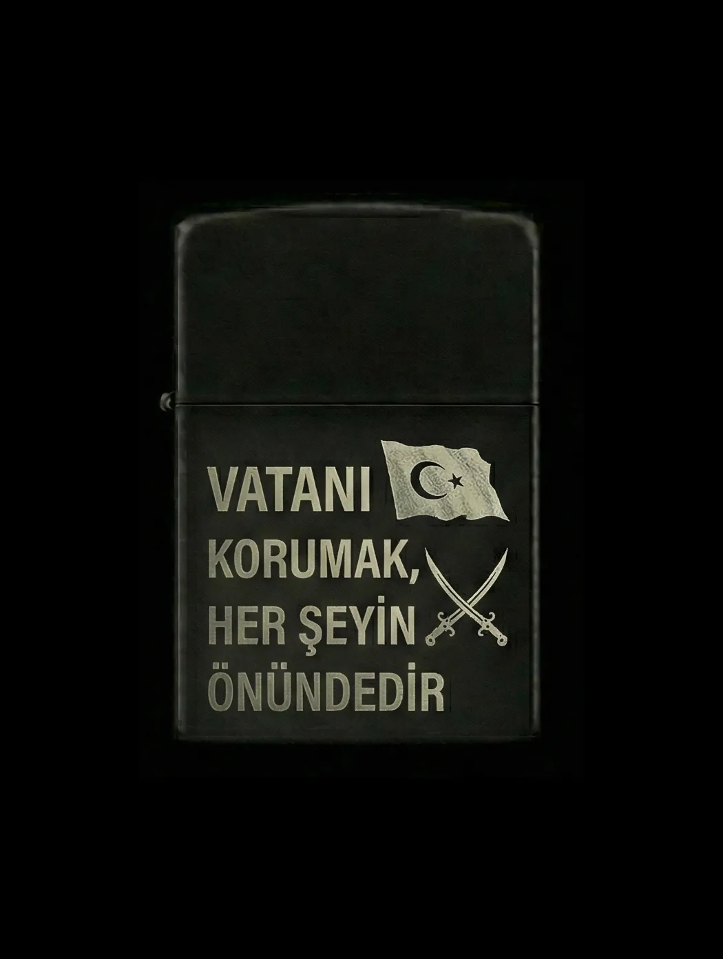 Özlü Sözler Tasarımlı Benzinli Çakmak V45