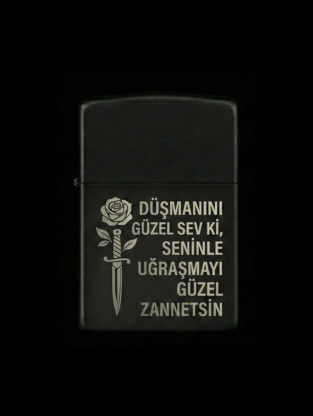 Özlü Sözler Tasarımlı Benzinli Çakmak V41